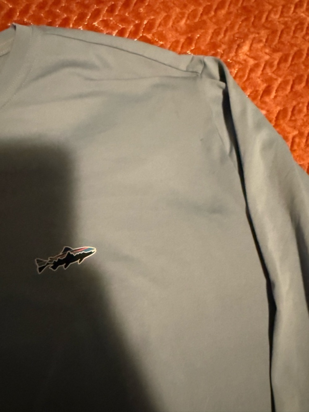 Patagonia Men's Long-Sleeve Performance Shirt - Light Blue Size XL - Picture 3 of 5